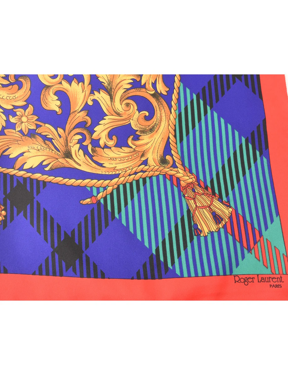 Vintage Versace Print Head Scarf - M - Image 3