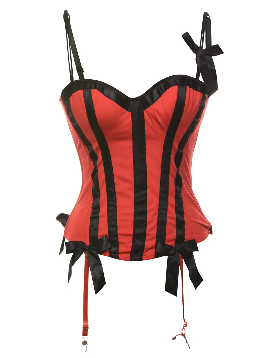 Y2K Vintage Victoriana Red Corset - XS