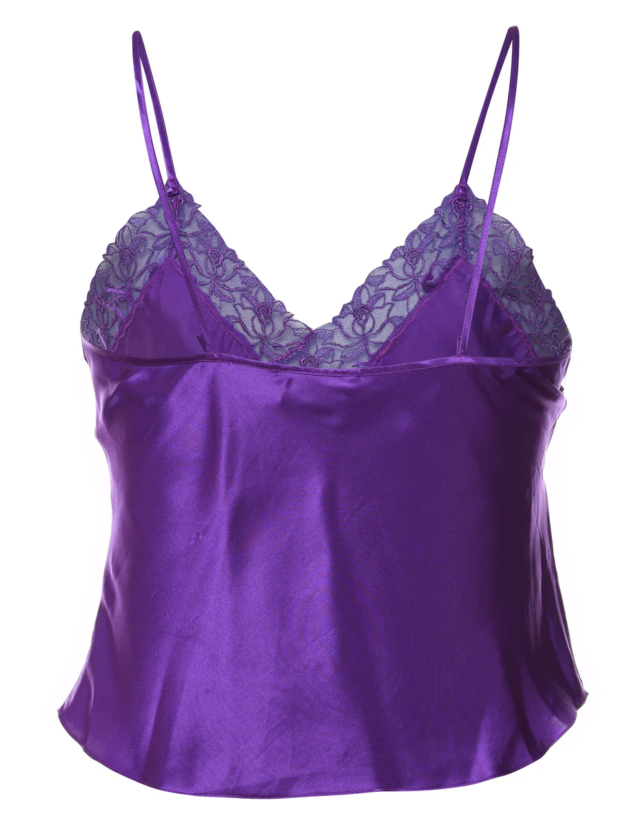 Vintage Victoria's Secret Purple Lace Slip - S - Image 2