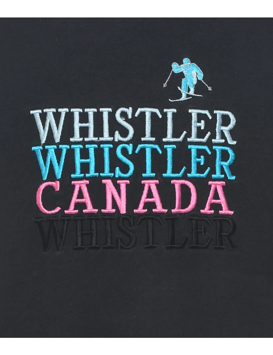 Vintage Whistler Embroidered Sweatshirt - XL - Image 3
