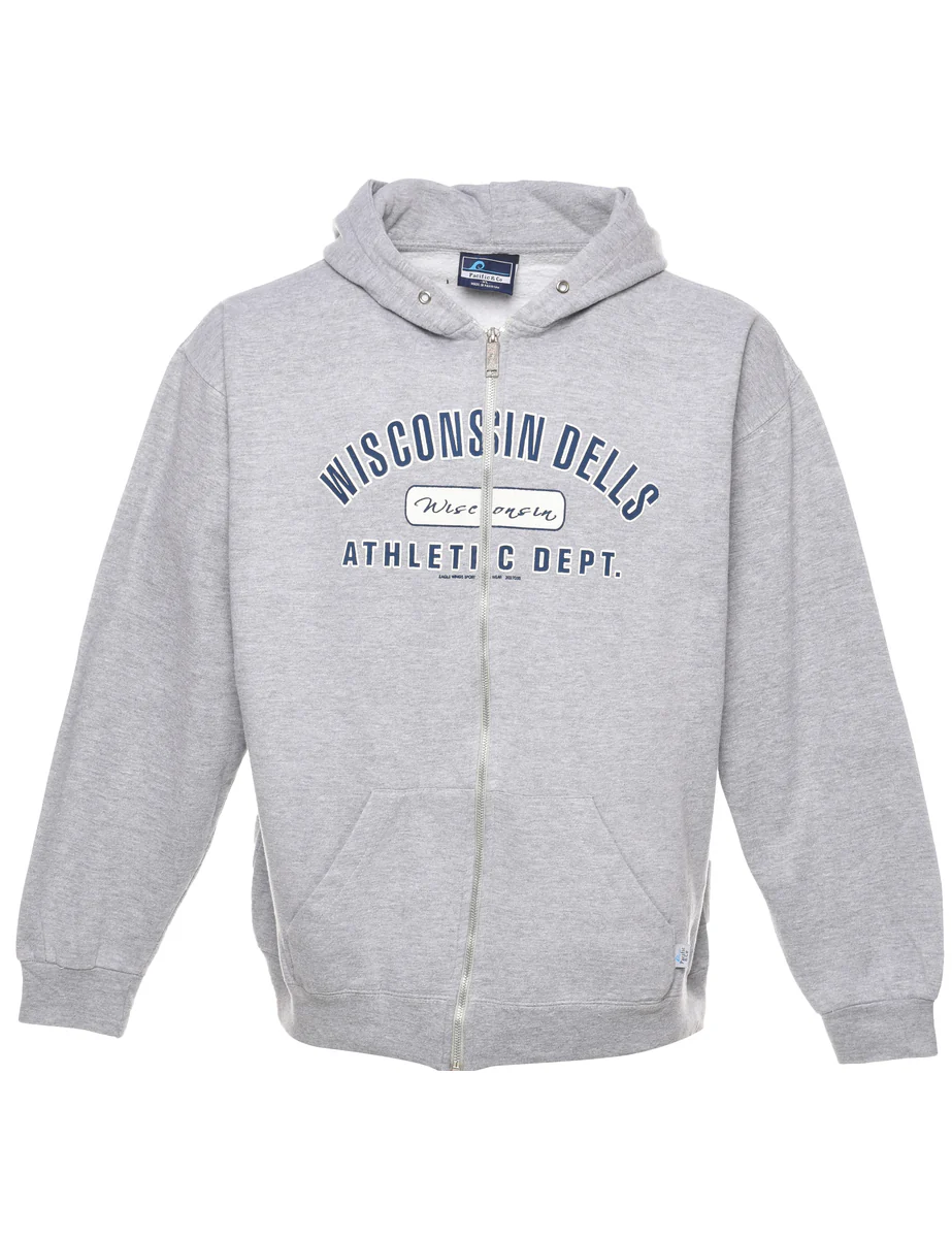 Vintage Wisconsin Dells Printed Hoodie - XL