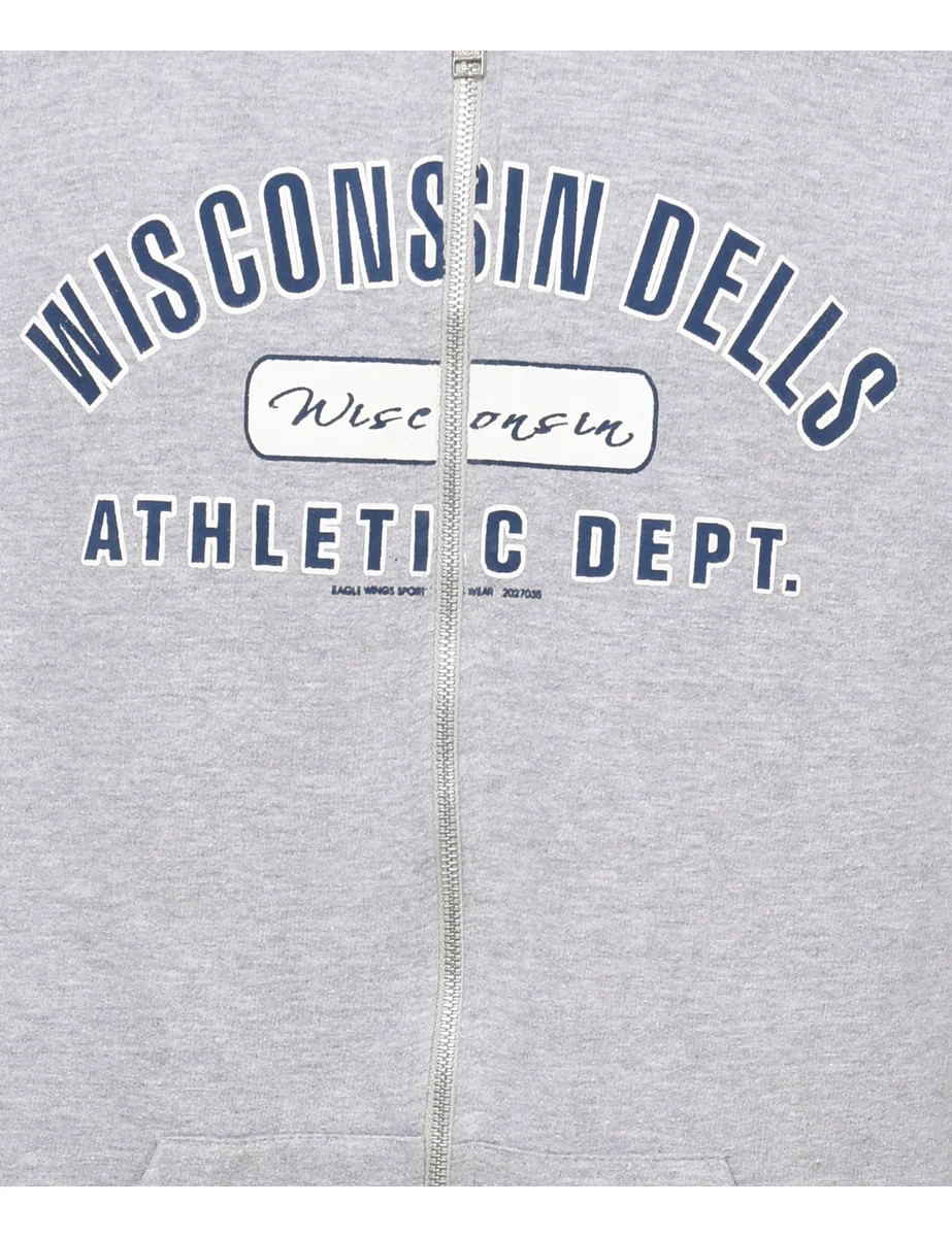 Vintage Wisconsin Dells Printed Hoodie - XL - Image 3