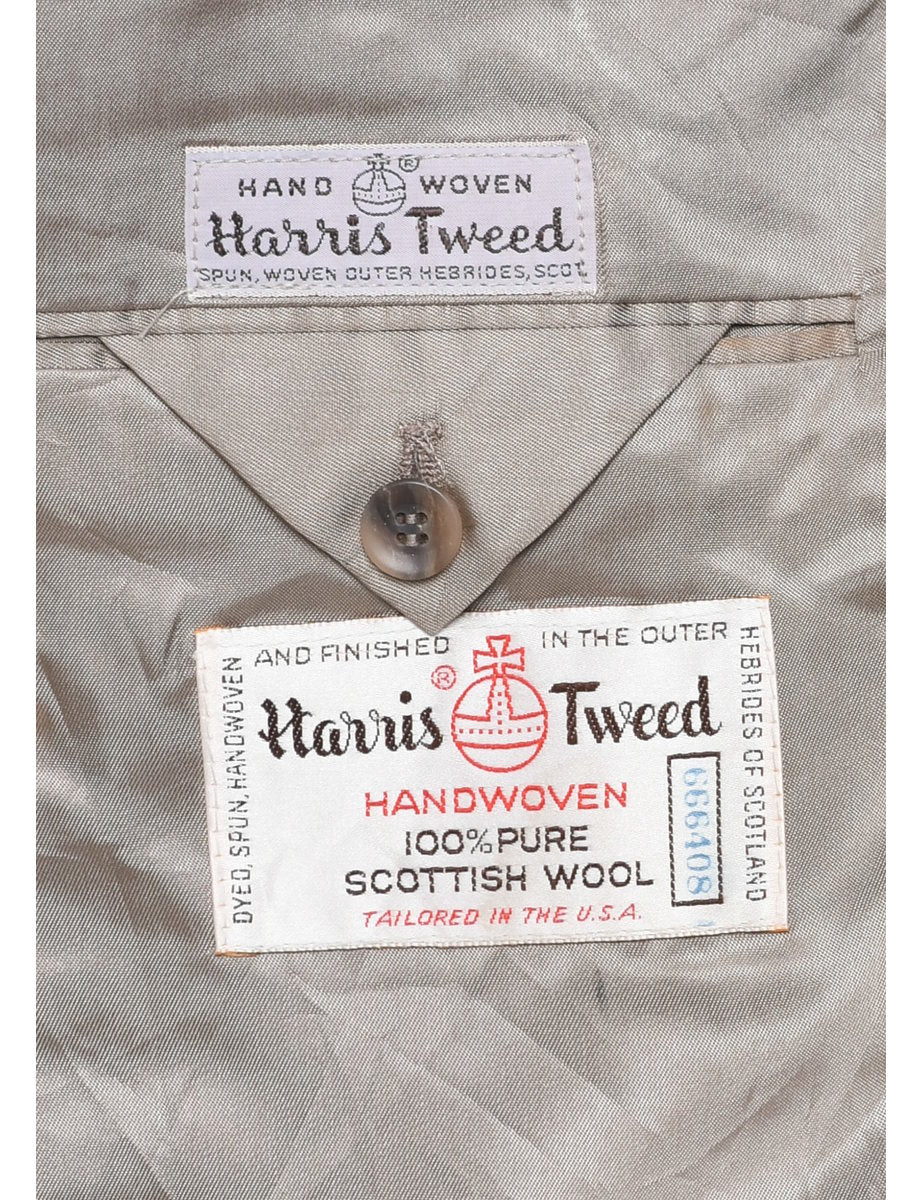Vintage Wool Harris Tweed Blazer - L - Image 5