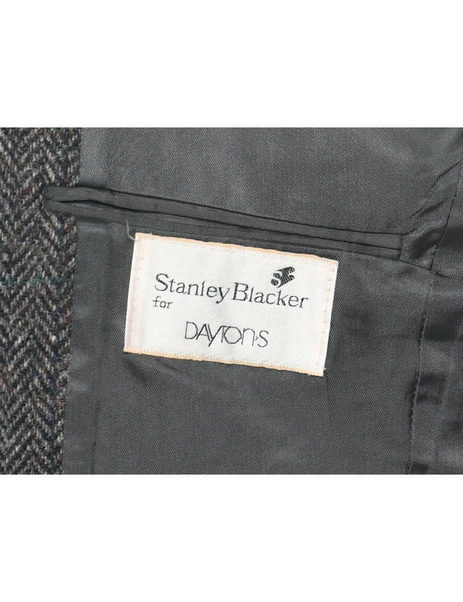 Vintage Wool Harris Tweed Blazer - L - Image 3