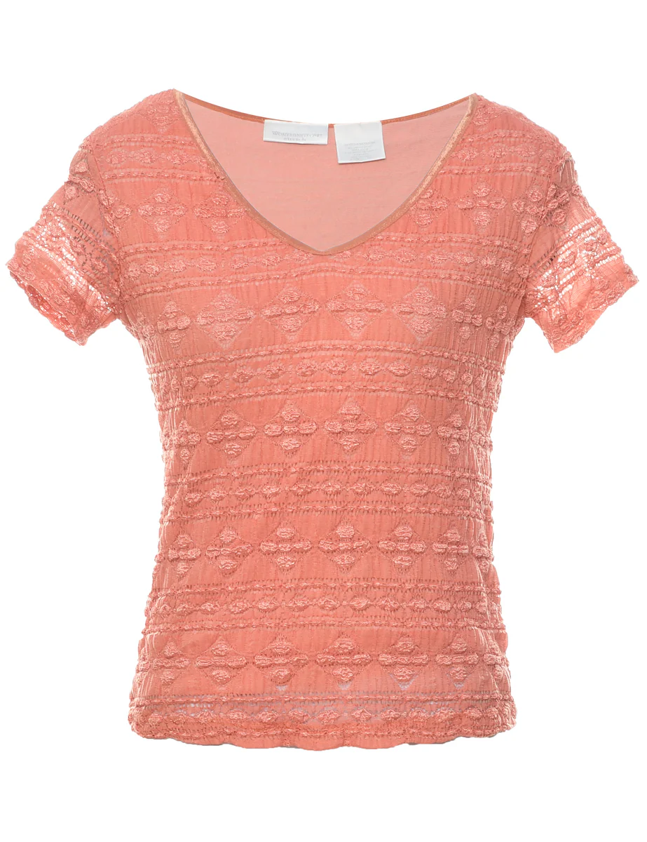 Vintage Worthington Orange Top - M