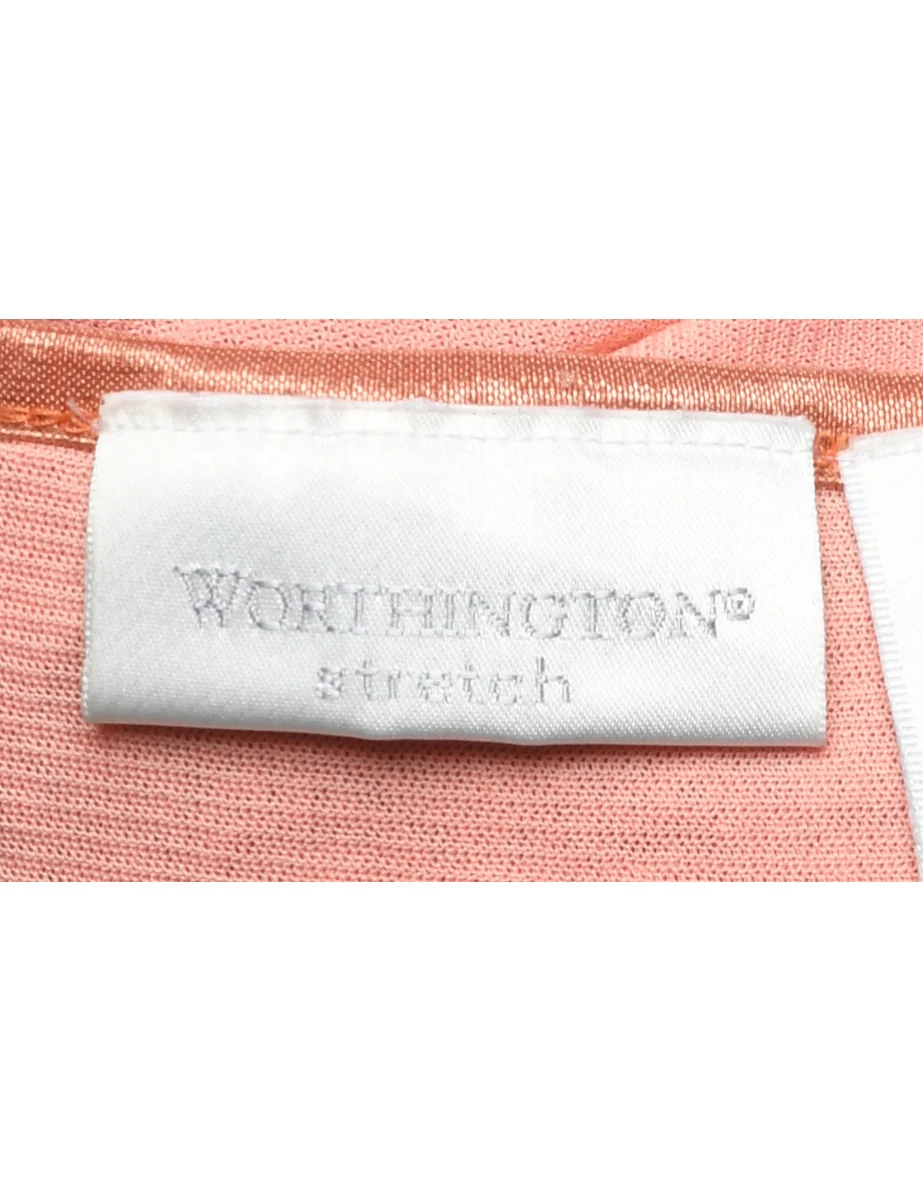 Vintage Worthington Orange Top - M - Image 4