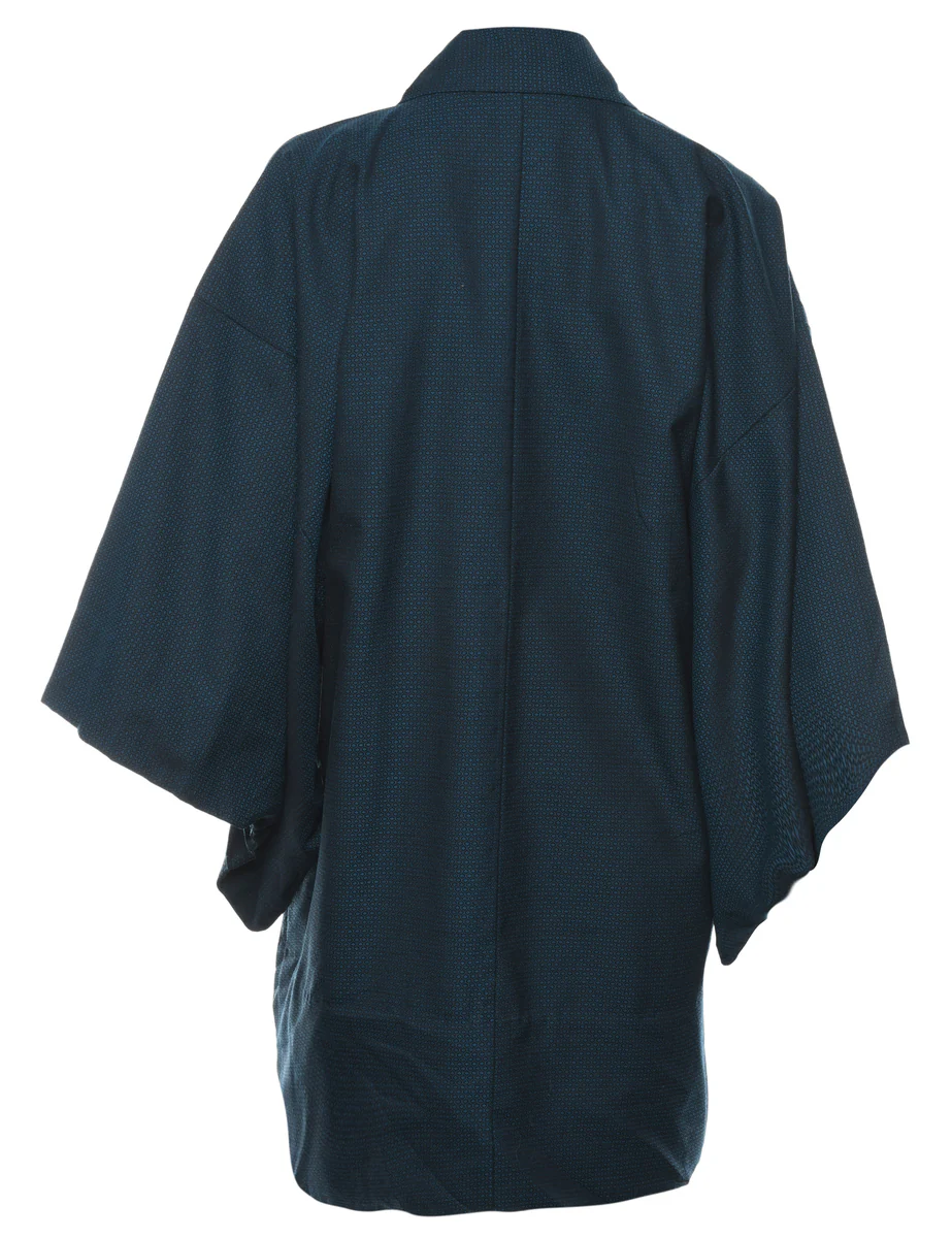 Woven Pattern Midi Length Kimono - L - Image 2