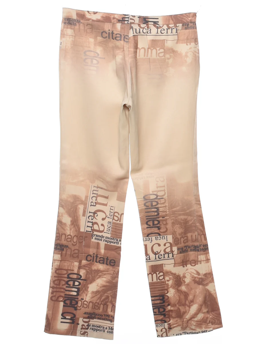 Vintage Y2K Printed Trousers - W31 L30 - Image 2