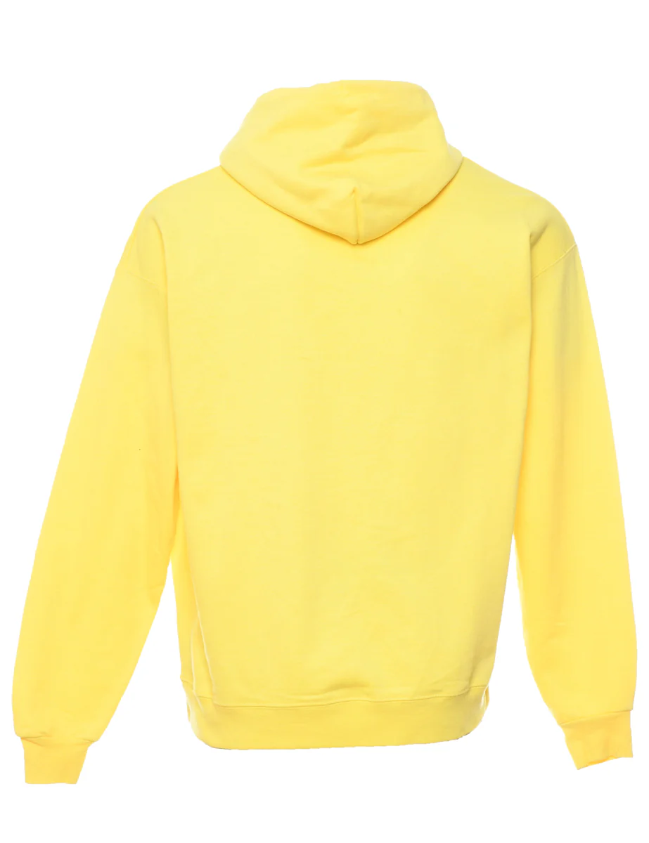 Yellow Hooded Sweatshirt - L - Image 2