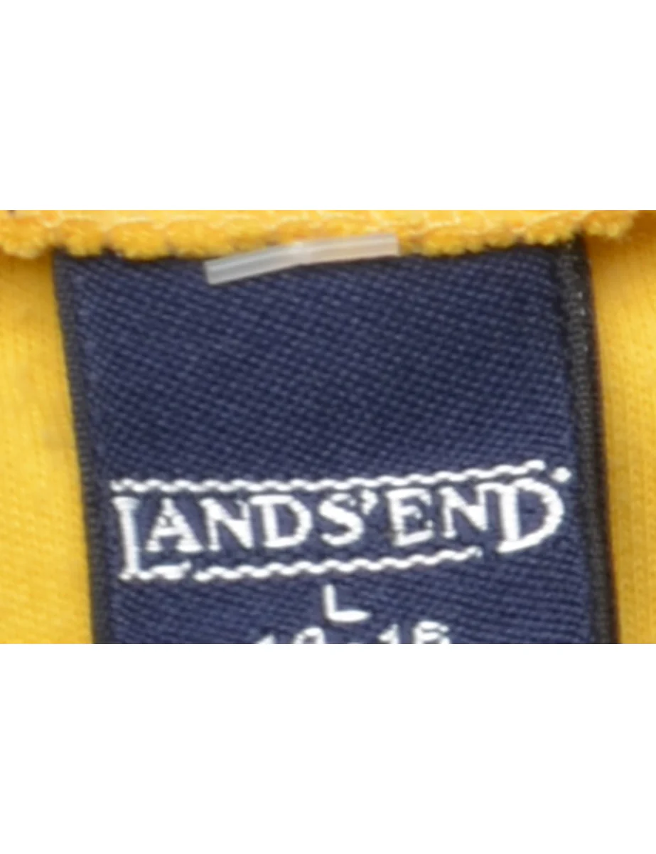 Vintage Yellow Plain T-shirt - L - Image 4