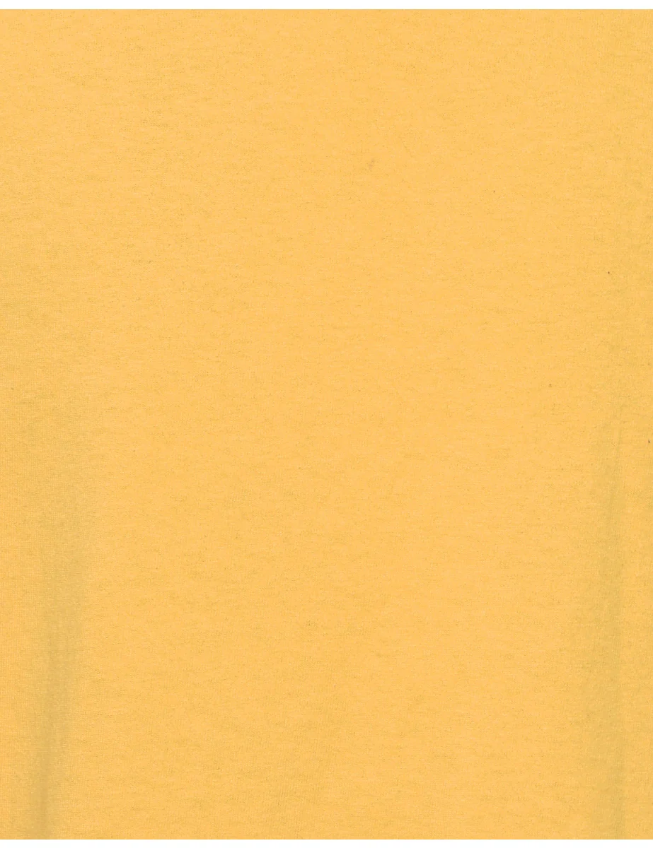 Yellow Plain T-shirt - M - Image 3