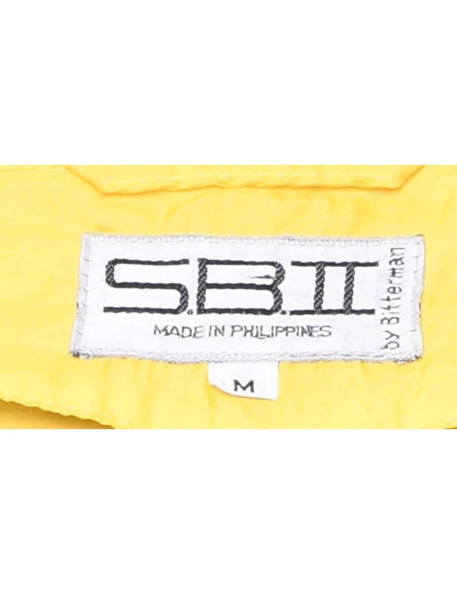 Vintage Yellow Zip-Front Nylon Jacket - M - Image 4